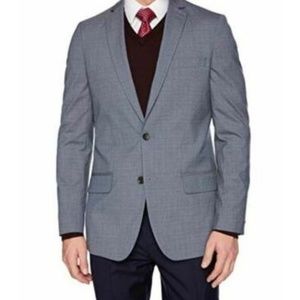 NWT Haggar Men plaid stretch slim fit Suit 36R